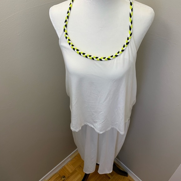 Bench | White Elastic Waist Tiered Dress - Picture 3 of 9